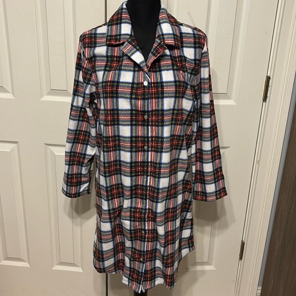 Ink & Ivy Other - Ink & Ivy Plaid Microfleece Sleep Shirt